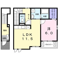 高田本山駅 徒歩18分 2階の物件間取画像